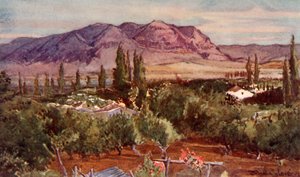 The Mount of Temptation from Jericho by John Fulleylove