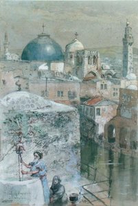 The Pool of Hezekiah in the Morning Light by John Fulleylove
