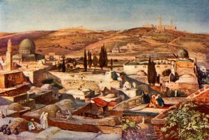 The Temple Area and the Mount of Olives from Mount Zion, 1902