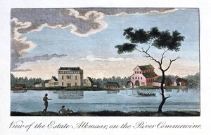 View of the Estate Alkmaar, on the River Commewine, 1813 by John Gabriel Stedman