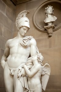 Mars restrained by Cupid