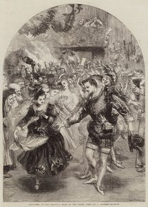 Christmas in the Baronial Hall in the Olden Time by John Gilbert