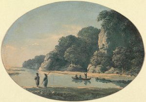 River with Fishermen