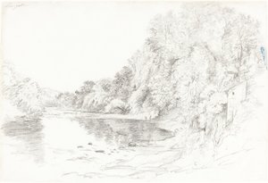 The River at Llangollen by John Glover