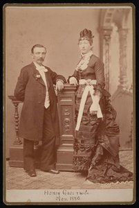 Portrait of Henry Gass 1835-1884 and Wife Emma Dibble, November 1880