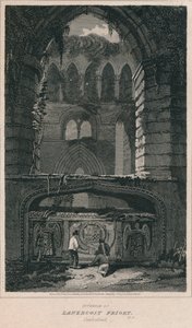 Interior of Lanercost Priory, Cumberland, 1814 by John Greig