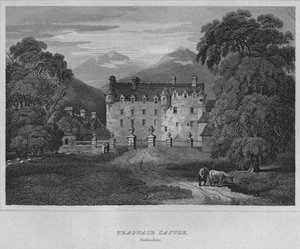 Traquair Castle, Peebleshire, 1814 by John Greig