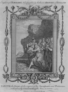 Canute the Great Commanding the Sea by John Hall