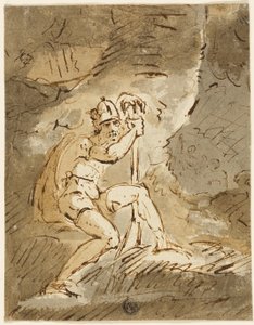 Helmeted Warrior by John Hamilton Mortimer