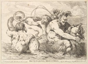 Revengeful Monsters, January 25, 1780 by John Hamilton Mortimer