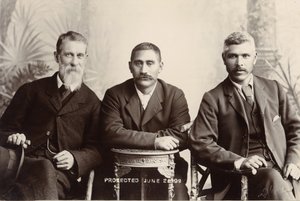 William Australia Graham, King Mahuta Tawhaio and Tahuna Heirangi, June 1898