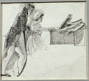 At the Piano by John Harden