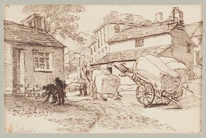 Carts in Ambleside, Cumbria, 1823