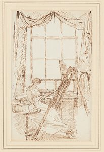 Jessy at her easel