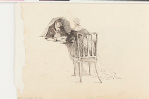 Man and Woman Writing at a Table