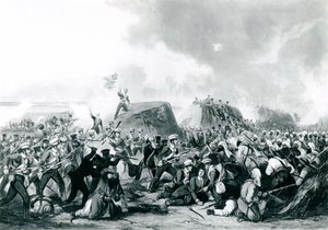 The Battle of Sobraon, 10 February 1846 by John Harris
