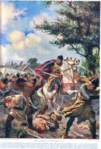Battle of Bouvines 1214, illustration from 