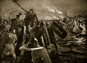 The Roman Attack on Anglesey by John Harris Valda