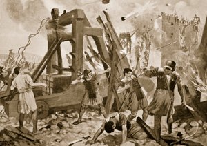 The Siege of Aquileia, 238 AD, illustration from 