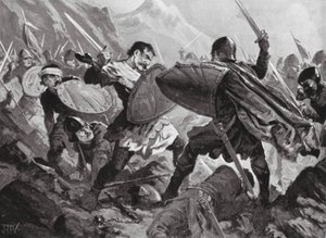 Tsar Michael Shishman of Bulgaria killed at the Battle of Velbuzhd