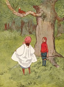 A Dear Little Squirrel, with a Curly Tail by John Hassall