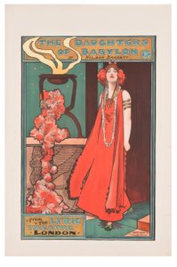 The Daughters of Babylon, J. Hassall, Poster, ca. 1898 by John Hassall