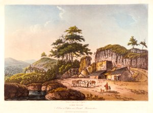 Lime Kilns. A View at Clifton near Bristol, Gloucestershire, 1798 by John Hassell