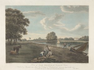 View of Sion House from the Banks of the Thames by John Hassell