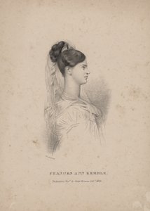 Frances Ann Kemble, litho by Childs und Inman