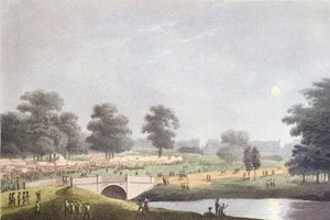 The View of the Fair in Hyde Park, engraved by Matthew Dubourg, 1st August 1814 by John Heaviside Clark