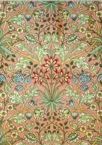 Hyacinth wallpaper, designed for Morris and Company by John Henry Dearle