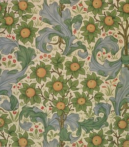 Orchard wallpaper, designed by John Henry Dearle for Morris and Company, 1899 by John Henry Dearle
