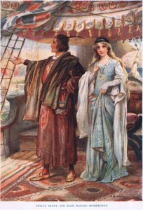 Prince Henry and Elsie Sailing Home by John Henry Frederick Bacon