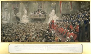 The City Imperial Volunteers in Guildhall, London by John Henry Frederick Bacon