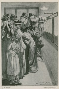 The casualty list at the War Office by John Henry Frederick Bacon