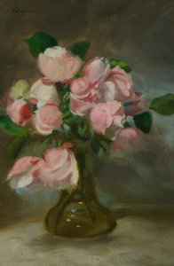 Still life with a vase of flowers by John Henry Lorimer