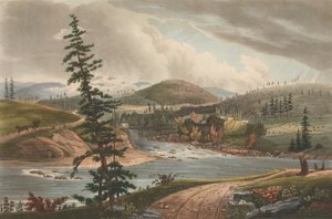 Junction of the Sacandaga and Hudson Rivers No. 2 of The Hudson River Portfolio, 1821-22