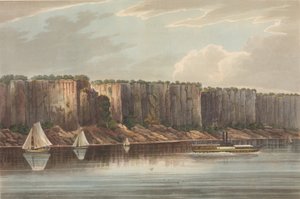 The Palisades No. 19 of The Hudson River Portfolio, 1823-24 by John Hill