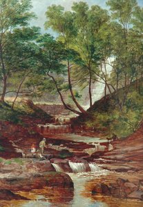 Cat Holes Dam Fall in Todmorden by John Holland