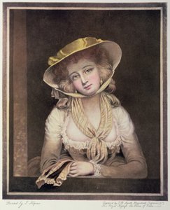 Portrait of Sophia Western, engraved by J.R. Smith