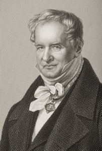 Friedrich Heinrich Alexander Humboldt, Baron von Humboldt, engraved by D.J. Pound from a photograph, from The Drawing-Room of Eminent Personages, Volume 2, published in London, 1860 by John Jabez Edwin Paisley Mayall