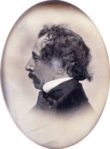 Profile Portrait of a Gentleman, Identified as Charles Dickens