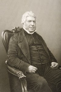 Walter Farquhar Hook engraved by D.J. Pound from a photograph, from The Drawing-Room of Eminent Personages, Volume 2, published in London, 1860 by John Jabez Edwin Paisley Mayall