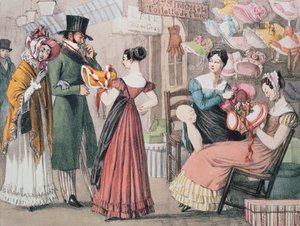 At the Milliners, printed by Charles Joseph Hullmandel, pub. by Rodwell and Martin