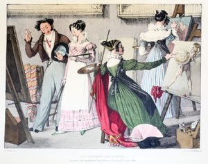 Les Dames Artistes, published by Rodwell and Martin, 1820 by John James Chalon