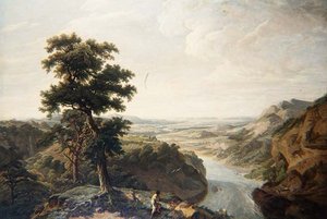 The River Severn, Looking Towards the Sea by John James Chalon