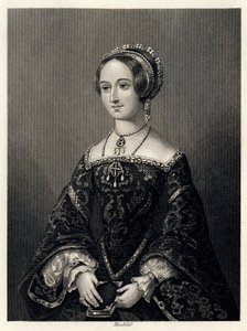 Marguerite de Navarre, Queen Consort of Henry II of Navarre by John James Hinchcliff