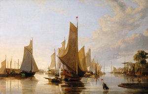 The Yarmouth Water Frolic, c.1821 by John & John Berney (1794 1842) Crome