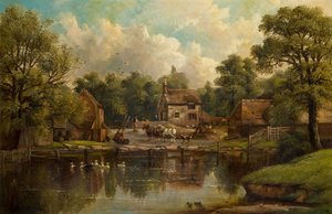 Farm in Wood Lane, Handsworth by John Joseph Hughes