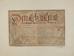 Fractur Illuminated Writing